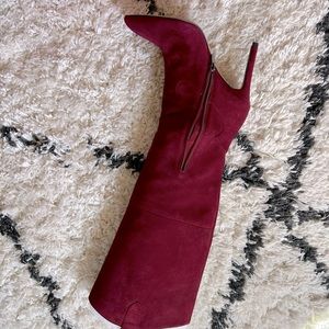 Brand new Beautiful Red Suede high boots